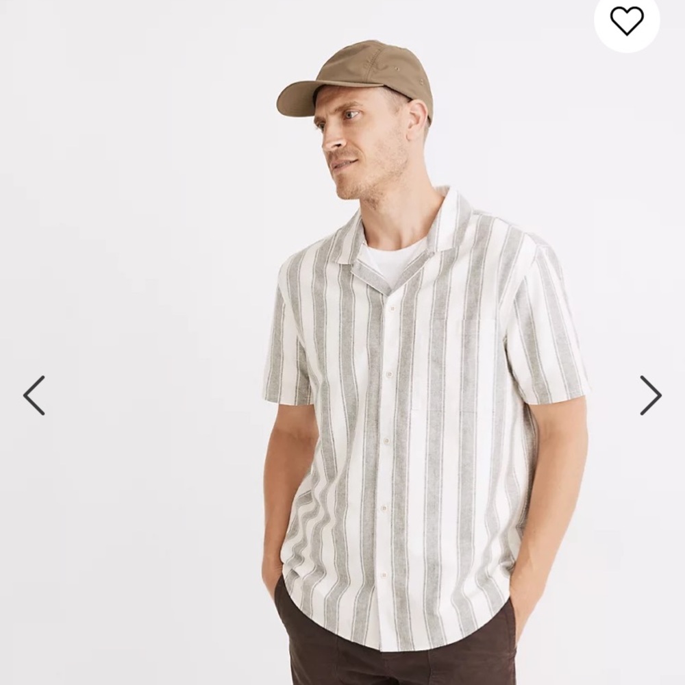 NWT (Re)sponsible Easy Short-Sleeve Shirt in Stripe